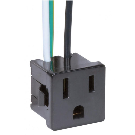 Satco Satco Outlets 3 Wire, 2 Pole Snap-In Convenience Outlet