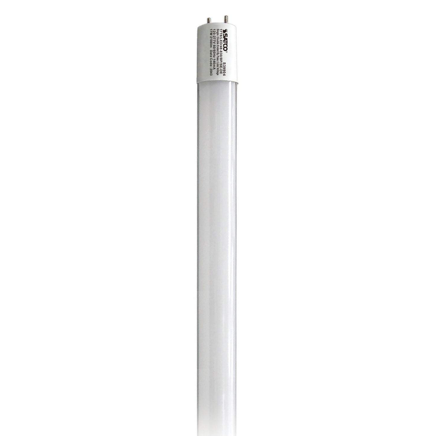 Tubular 17 Watt G13 T8 120.00V LED 3000k Light Bulb by Satco