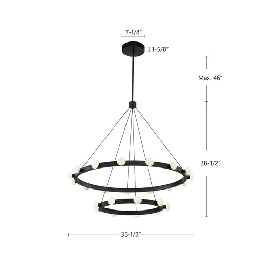 Kuzco Lighting-CH63436-BK|ALT|1