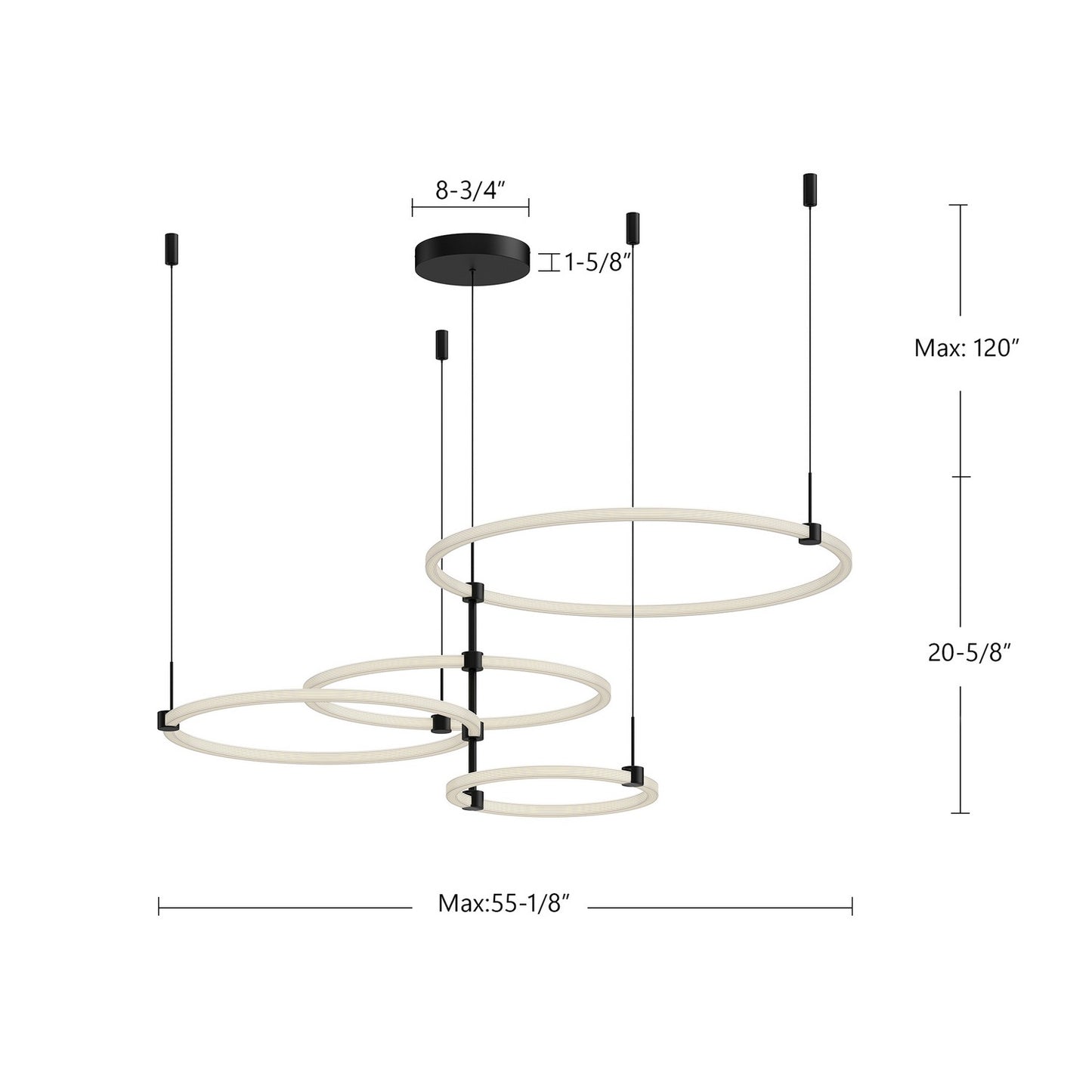 Kuzco Lighting-CH24755-BK|ALT|1