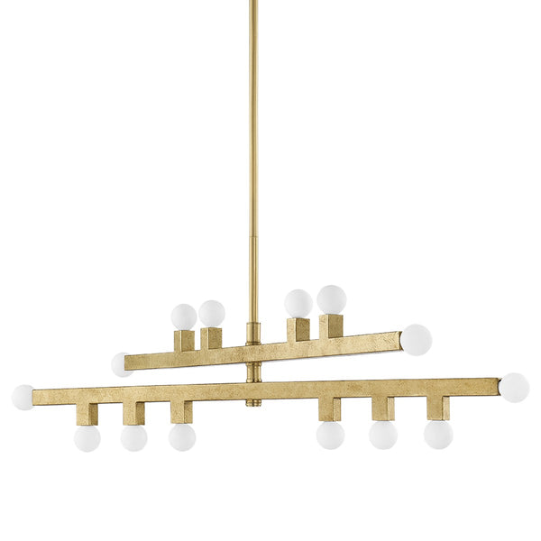 Mitzi - H823914-VGL - 14 Light Chandelier - Sutter - Vintage Gold Leaf from Lighting & Bulbs Unlimited in Charlotte, NC