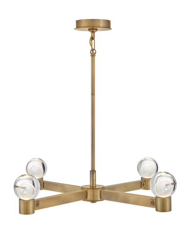 Fredrick Ramond - FR41545HB - LED Chandelier - Lyric - Heritage Brass from Lighting & Bulbs Unlimited in Charlotte, NC
