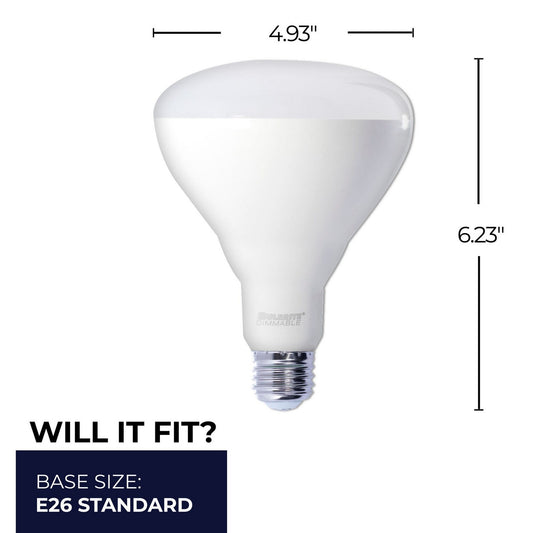 Reflector 15 Watt (100 Watt Equivalent) E26 Medium BR40 120V LED 3000k Light Bulb by Bulbrite