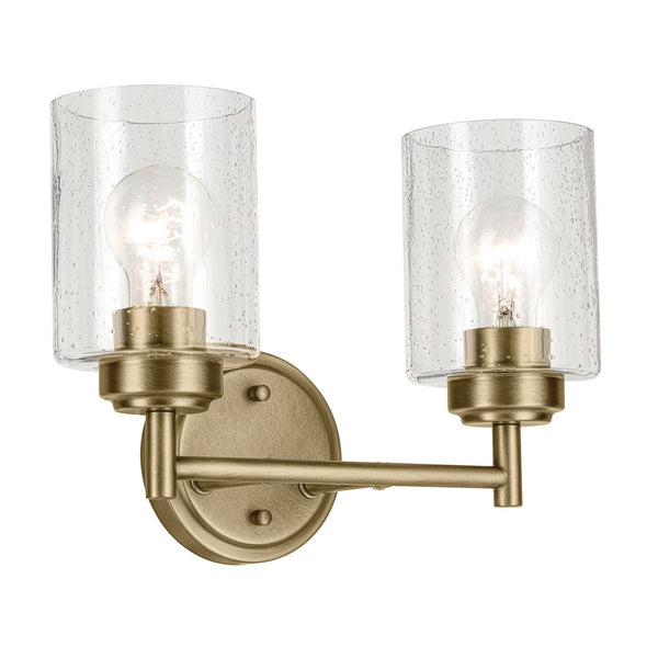Kichler - 45885NBR - Two Light Bath - Winslow - Natural Brass from Lighting & Bulbs Unlimited in Charlotte, NC