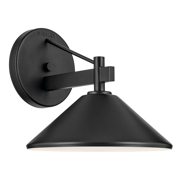 Kichler - 49060BK - One Light Outdoor Wall Mount - Ripley - Black from Lighting & Bulbs Unlimited in Charlotte, NC
