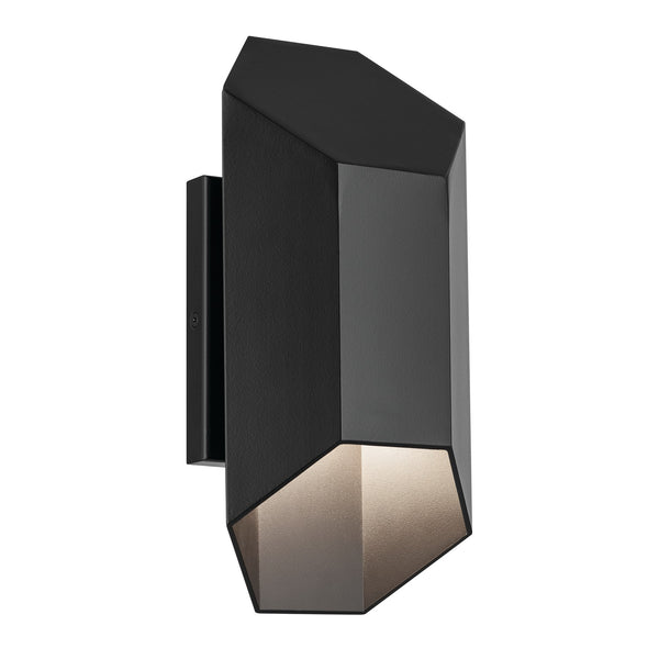Kichler - 49607BKLED - LED Outdoor Wall Mount - Estella - Black from Lighting & Bulbs Unlimited in Charlotte, NC