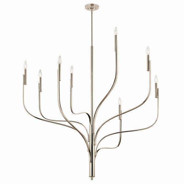 Kichler - 52675PN - Eight Light Chandelier - Livadia - Polished Nickel from Lighting & Bulbs Unlimited in Charlotte, NC