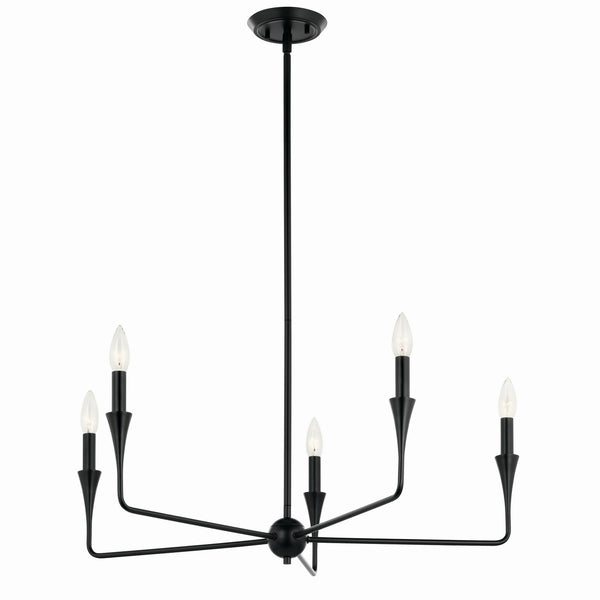 Kichler - 52689BK - Five Light Chandelier - Alvaro - Black from Lighting & Bulbs Unlimited in Charlotte, NC