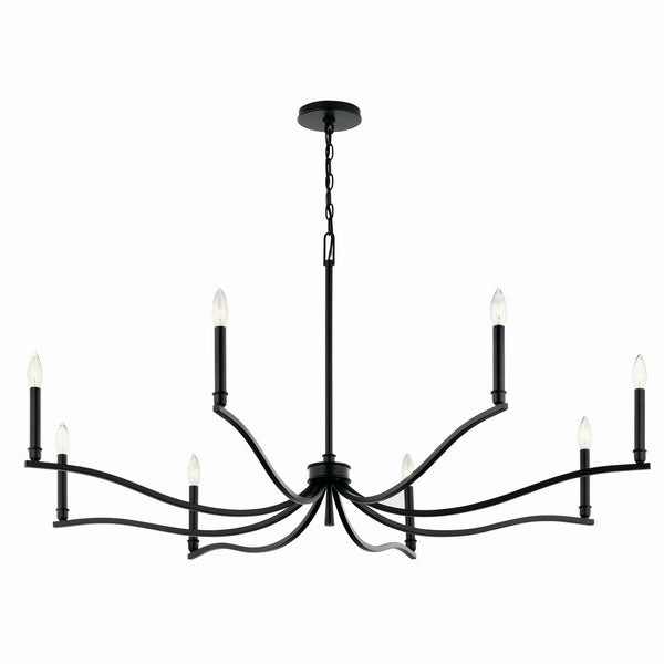 Kichler - 52697BK - Eight Light Chandelier - Malene - Black from Lighting & Bulbs Unlimited in Charlotte, NC