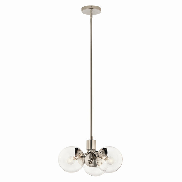 Kichler - 52700PNCLR - Three Light Chandelier - Silvarious - Polished Nickel from Lighting & Bulbs Unlimited in Charlotte, NC