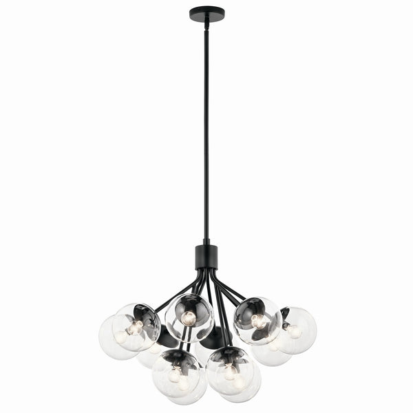 Kichler - 52701BKCLR - 12 Light Chandelier Convertible - Silvarious - Black from Lighting & Bulbs Unlimited in Charlotte, NC