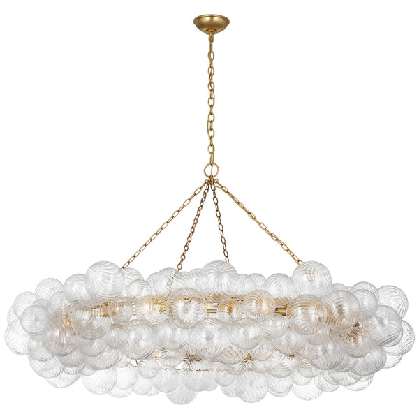 Visual Comfort Signature - JN 5109G/CG - LED Chandelier - Talia - Gild And Clear Swirled Glass from Lighting & Bulbs Unlimited in Charlotte, NC
