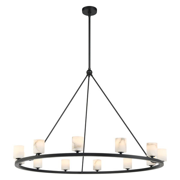 Crystorama - ARA-10266-MK-ST - LED Chandelier - Aragon - Matte Black from Lighting & Bulbs Unlimited in Charlotte, NC