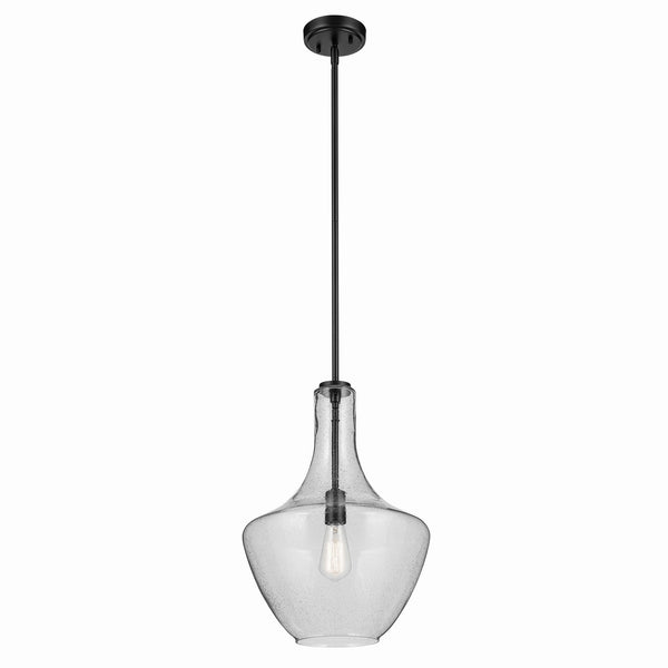 Kichler - 42046BKCS - One Light Pendant - Everly - Black from Lighting & Bulbs Unlimited in Charlotte, NC