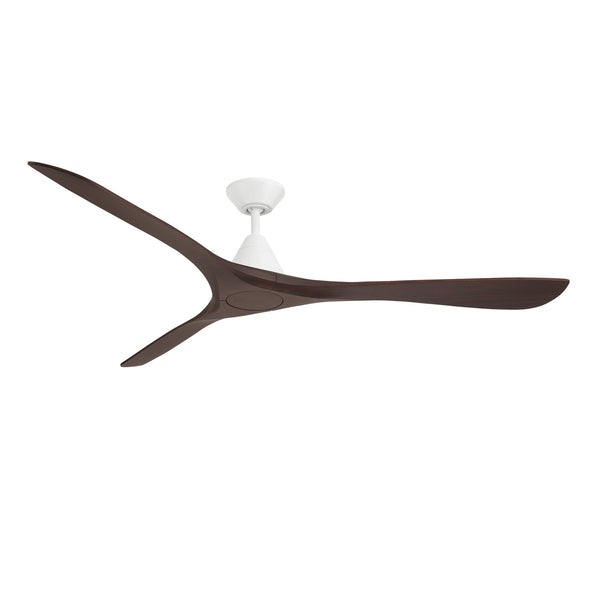 Modern Forms Fans - FR-D2504-72-MW/DW - 72"Ceiling Fan - Carve - Matte White/Dark Walnut from Lighting & Bulbs Unlimited in Charlotte, NC