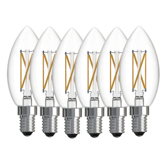 Torpedo 5.1 Watt (60 Watt Equivalent) E12 Candelabra B11 120V LED 3000k Light Bulb by Bulbrite