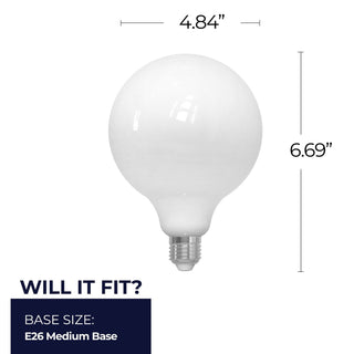 Light Bulb in Milky Finish by Bulbrite