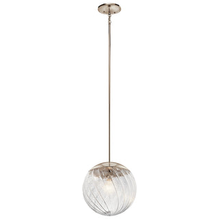 One Light Pendant in Polished Nickel by Kichler from the Amaryliss Collection (Clearance Display, Final Sale)