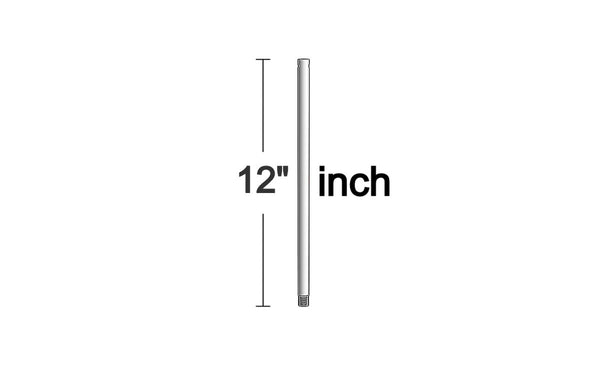 Visual Comfort Fan - DR12PN - Downrod - Universal - Polished Nickel from Lighting & Bulbs Unlimited in Charlotte, NC