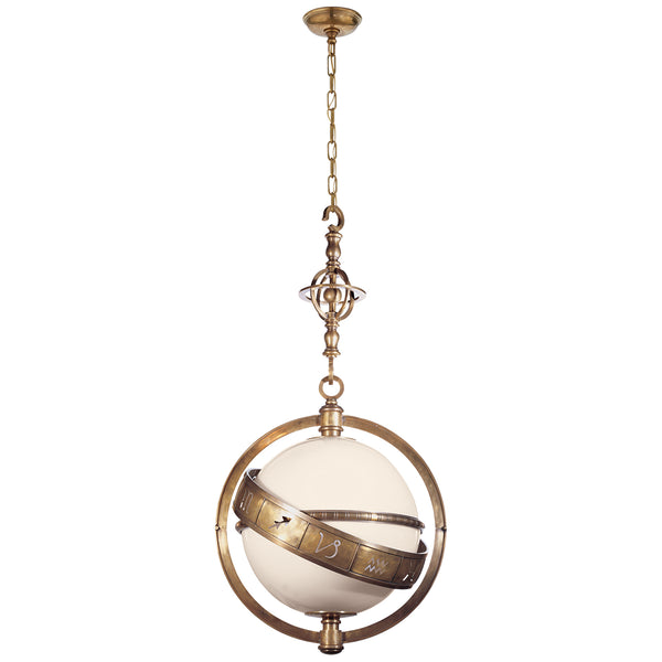 Visual Comfort Signature - CHC 2112AB-WG - Two Light Lantern - Zodiac - Antique-Burnished Brass from Lighting & Bulbs Unlimited in Charlotte, NC