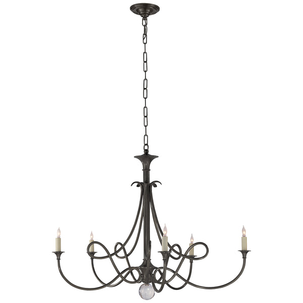 Visual Comfort Signature - SC 5005BZ - Five Light Chandelier - Double Twist - Bronze from Lighting & Bulbs Unlimited in Charlotte, NC