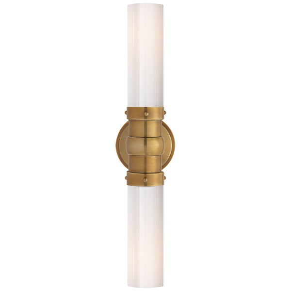 Visual Comfort Signature - TOB 2186HAB-WG - Two Light Bath Sconce - Graydon Bath Light - Hand-Rubbed Antique Brass from Lighting & Bulbs Unlimited in Charlotte, NC