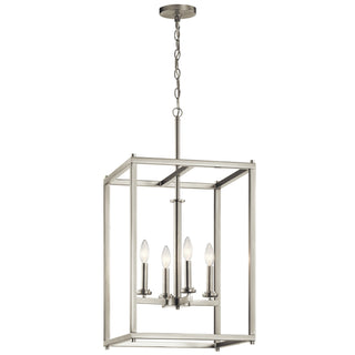Kichler - 43998NI - Four Light Foyer Pendant - Crosby - Brushed Nickel from Lighting & Bulbs Unlimited in Charlotte, NC