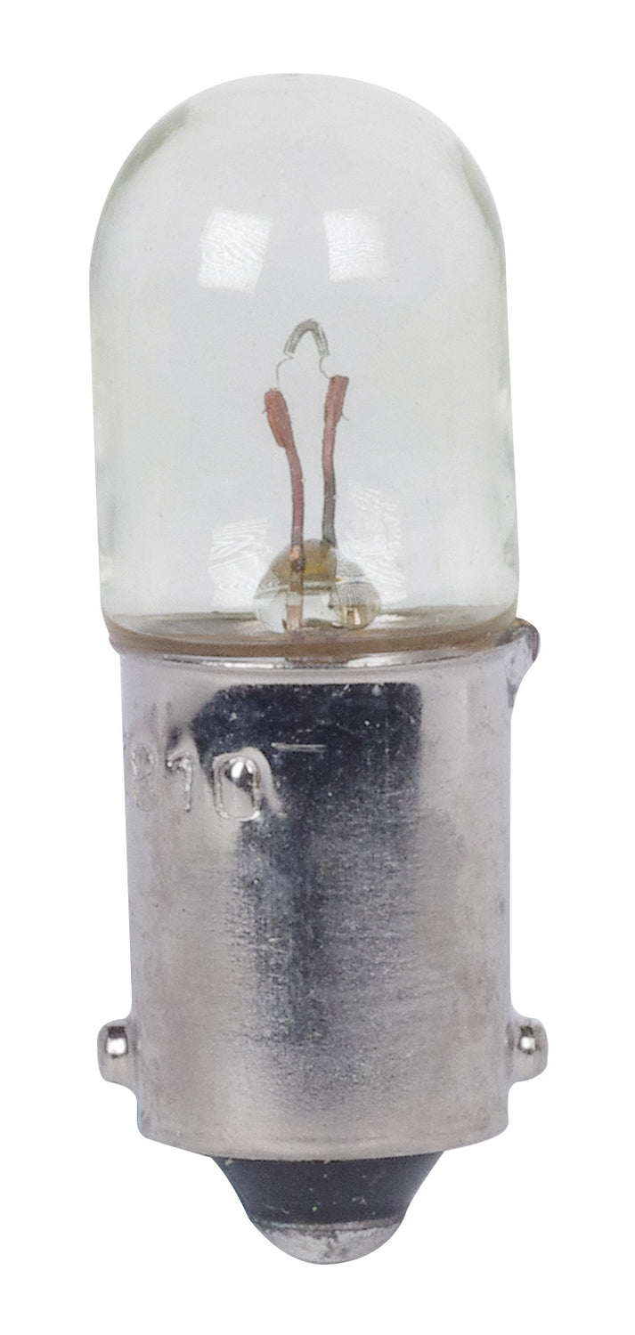 Tubular 2 Watt BA9s T3.25 6.3V Incandescent Light Bulb by Satco
