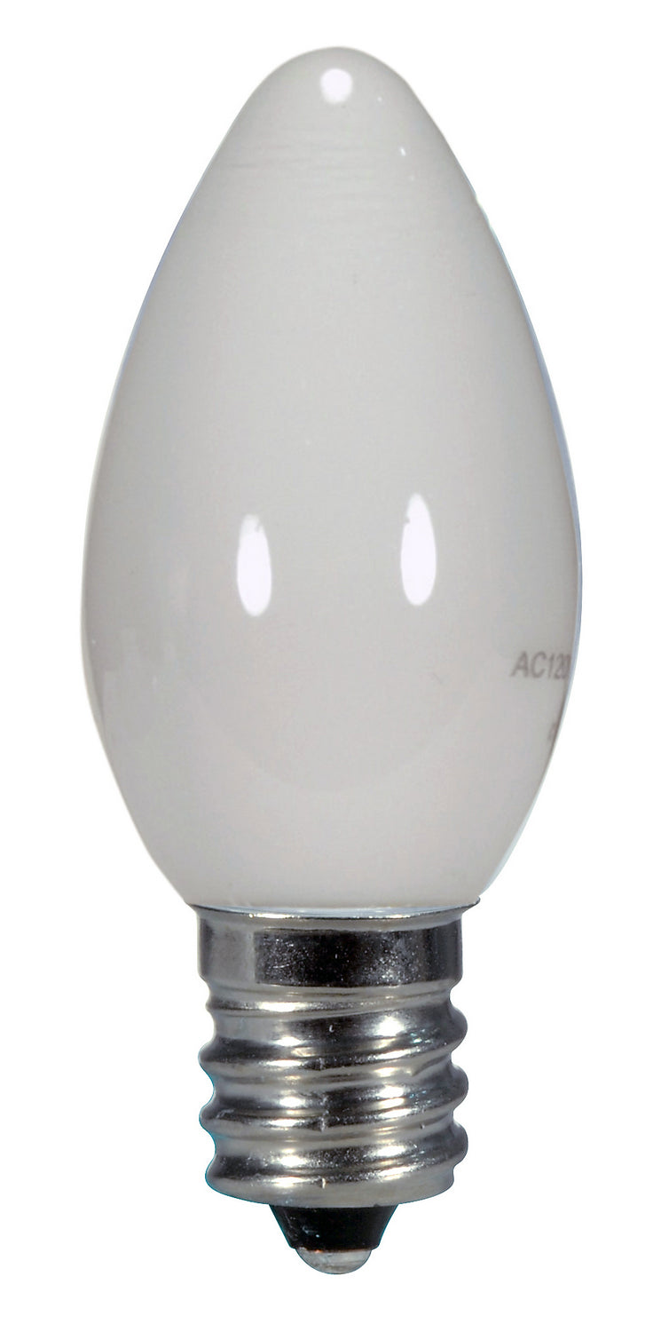 Torpedo 0 Watt E12 C7 120.00V LED 2700k Light Bulb by Satco