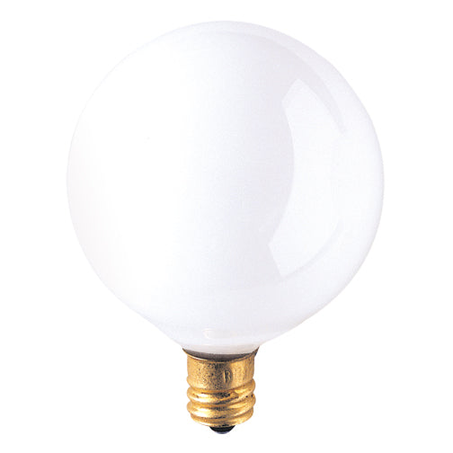 Light Bulb from the Globe Collection in White Finish by Bulbrite