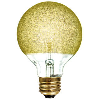Light Bulb from the Crystal Collection in Amber Ice Finish by Bulbrite
