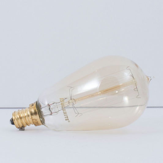 Antique 25 Watt E12 Candelabra ST15 120V Incandescent 2200k Light Bulb by Bulbrite