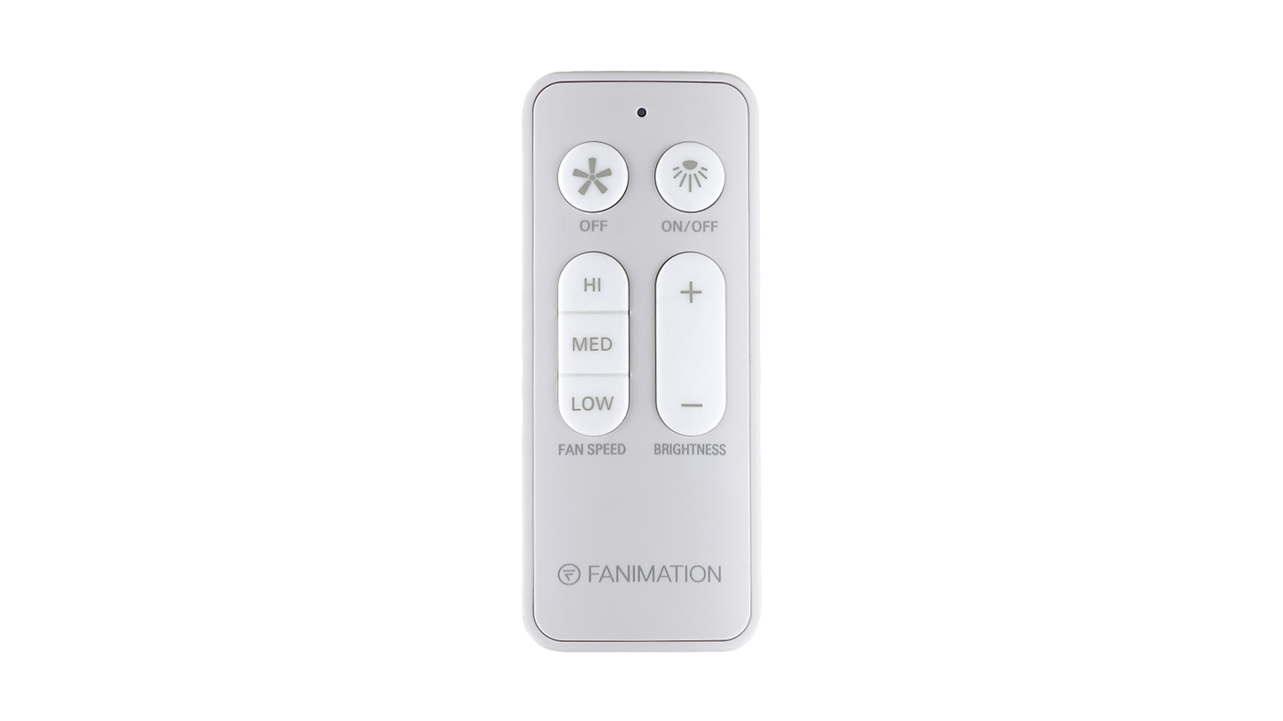 Fanimation CR530 Hand‑Held Remote and Receiver for AC Ceiling Fans – 3‑Speed Non‑Reversing Fan Control with Light Dimming