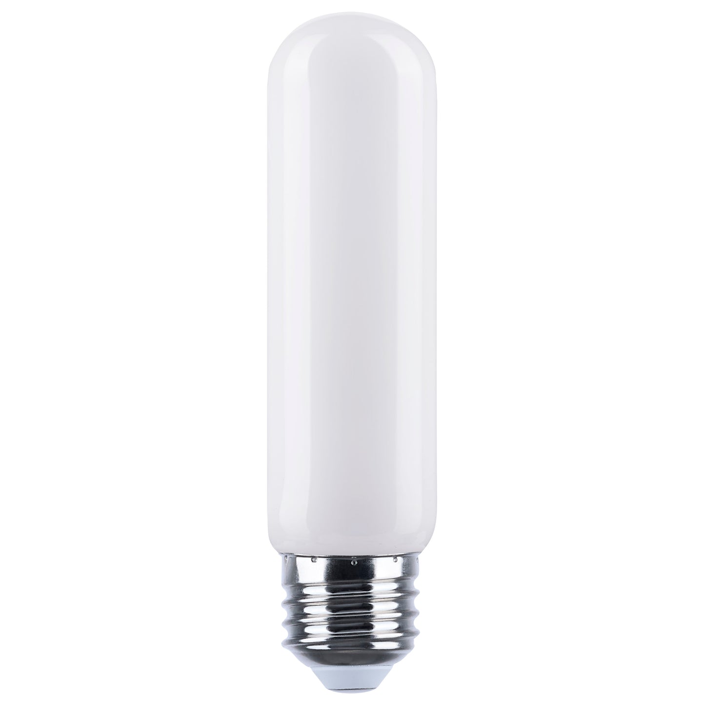 Tubular 8 Watt (75 Watt Equivalent) E26 T10 120V LED 2700k Light Bulb by Satco