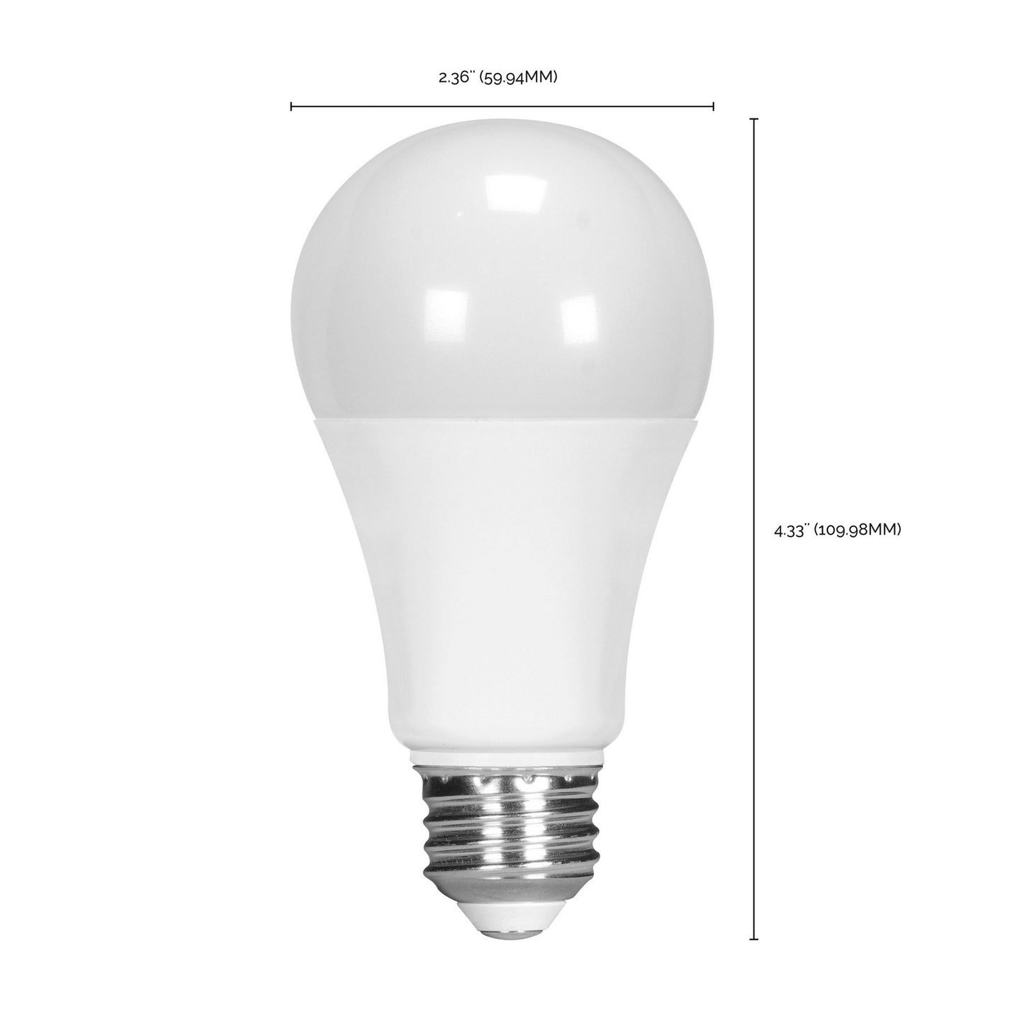 11.5 Watt (100 Watt Equivalent) Medium A19 120V LED 2700k Light Bulb by Satco