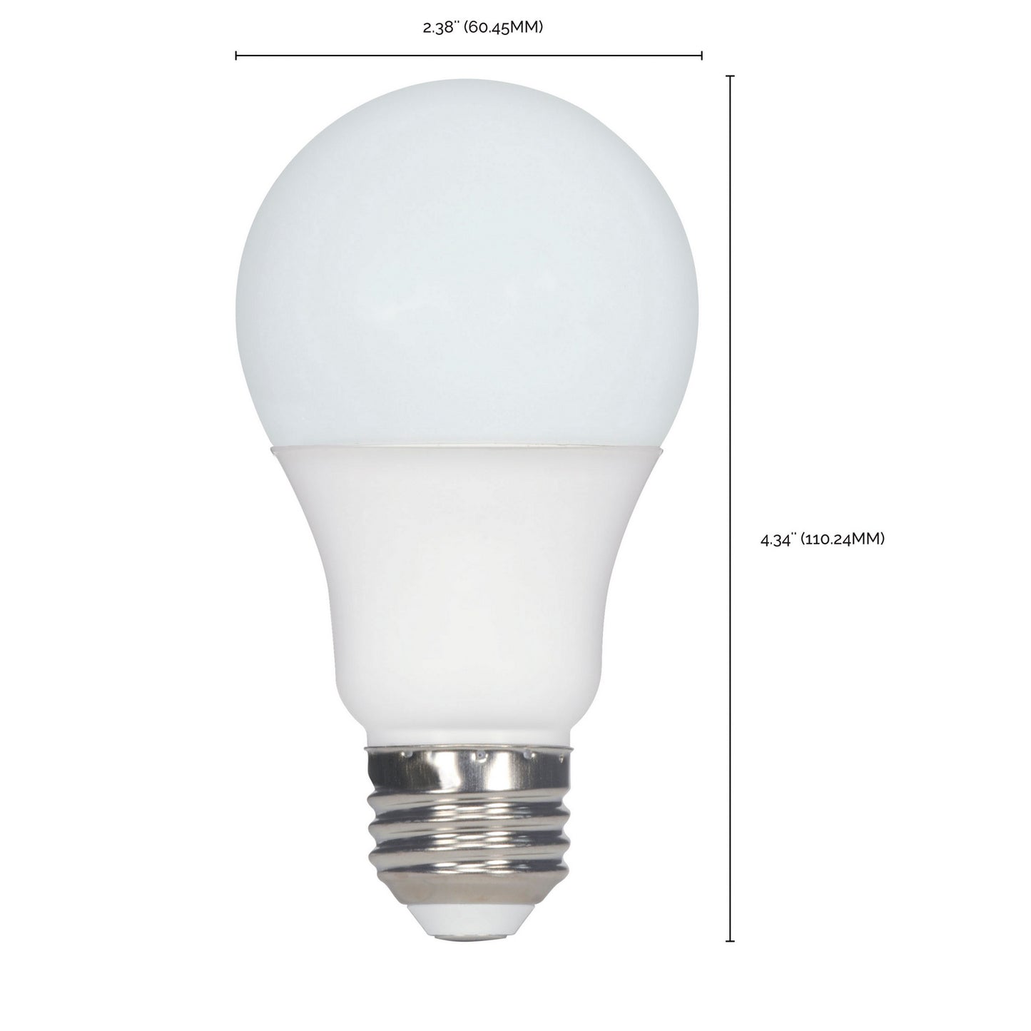 9.8 Watt (75 Watt Equivalent) Medium A19 120V LED 5000k Light Bulb by Satco