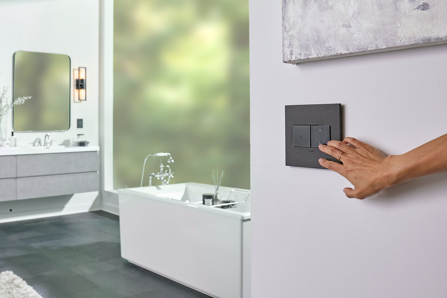 adorne Wireless Wake/Sleep Smart Switch with Netatmo by Legrand