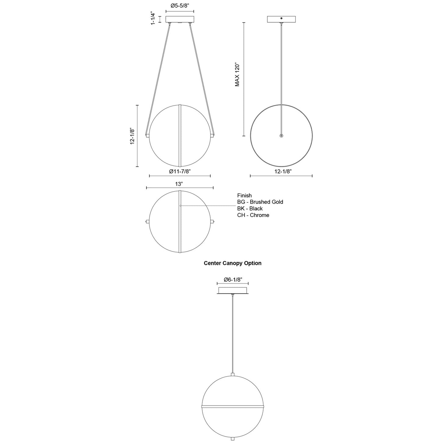 Kuzco Lighting-PD76712-CH-UNV|ALT|2