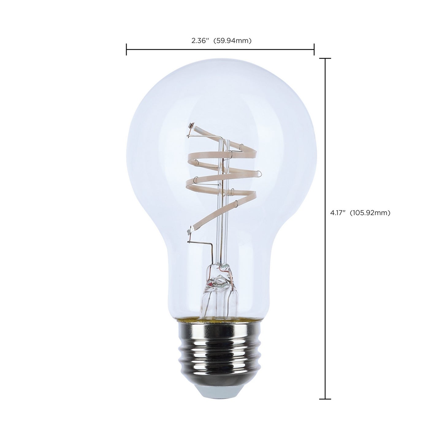 6 Watt (60 Watt Equivalent) E26 A19 120V LED 3000k Light Bulb by Satco