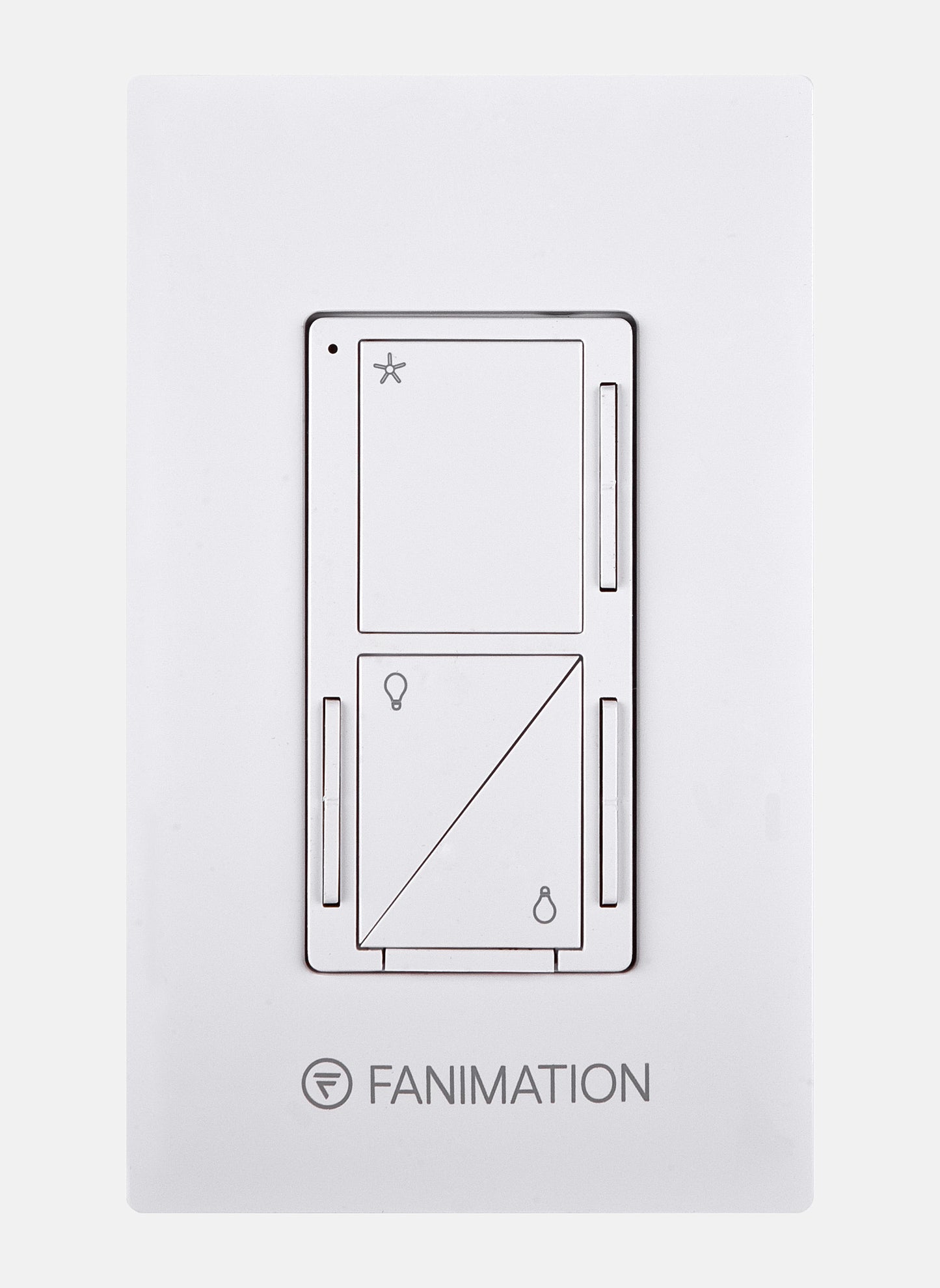 Fanimation 3-Speed Fan & Uplight/Downlight Wall Control 4-Wire Hardwired Dimmer for Most Fanimation AC Motor Ceiling Fans