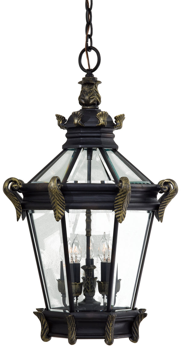 Minka-Lavery - 8934-95 - Five Light Chain Hung - Stratford Hall - Heritage W/ Gold Highlights from Lighting & Bulbs Unlimited in Charlotte, NC