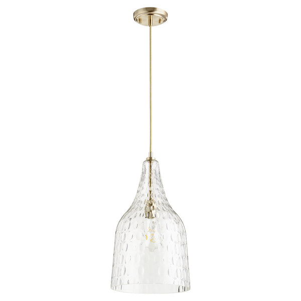 Quorum - 8142-80 - One Light Pendant - 8142 Pendants - Aged Brass from Lighting & Bulbs Unlimited in Charlotte, NC