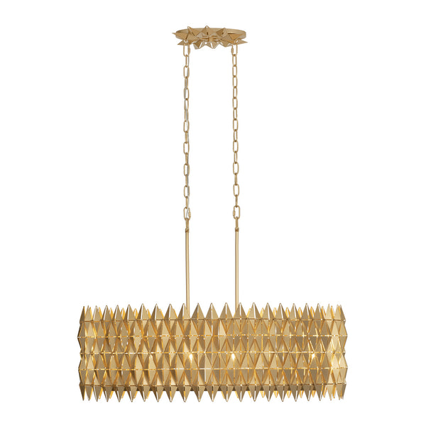 Varaluz - 342N06FG - Six Light Pendant - Forever - French Gold from Lighting & Bulbs Unlimited in Charlotte, NC