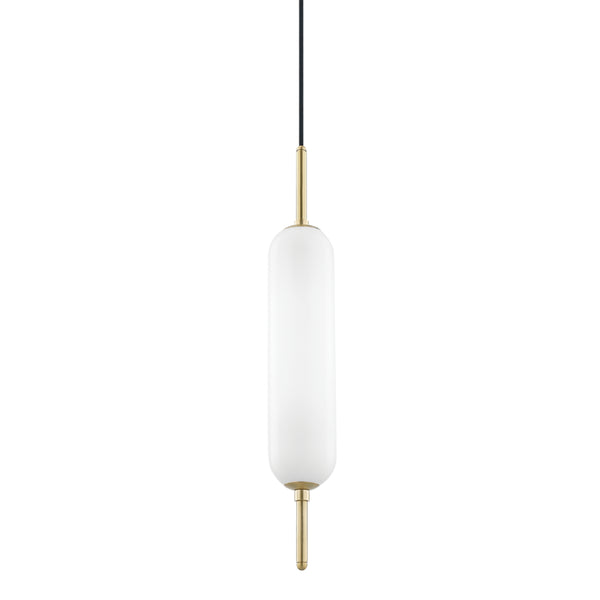 Mitzi - H373701-AGB - One Light Pendant - Miley - Aged Brass from Lighting & Bulbs Unlimited in Charlotte, NC