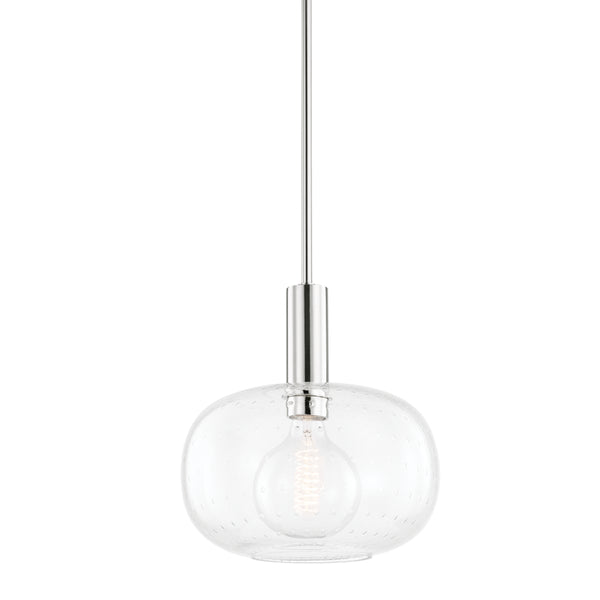 Mitzi - H403701-PN - One Light Pendant - Harlow - Polished Nickel from Lighting & Bulbs Unlimited in Charlotte, NC