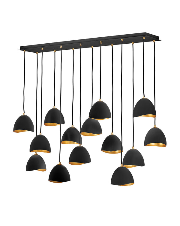 Hinkley - 35909SHB - LED Chandelier - Nula - Shell Black from Lighting & Bulbs Unlimited in Charlotte, NC