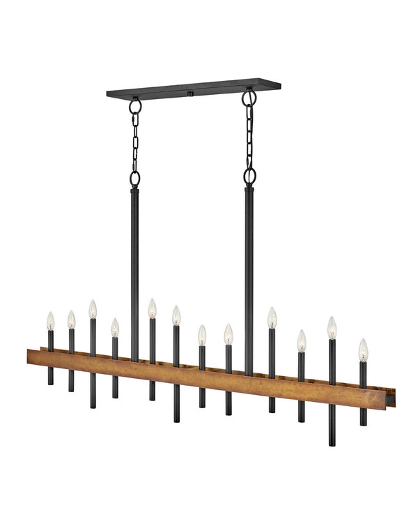 Hinkley - 3864WA - LED Chandelier - Wells - Weathered Brass from Lighting & Bulbs Unlimited in Charlotte, NC