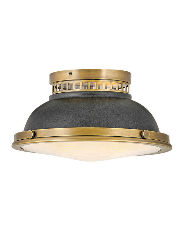 Hinkley - 4081HB-DZ - LED Foyer Pendant - Emery - Heritage Brass with Aged Zinc accents from Lighting & Bulbs Unlimited in Charlotte, NC