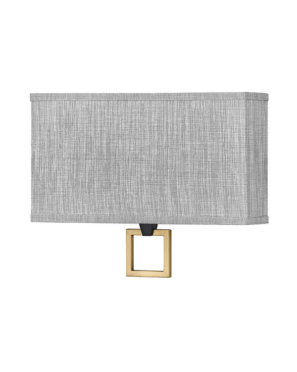 Hinkley - 41303BK - LED Wall Sconce - Link Heathered Gray - Black from Lighting & Bulbs Unlimited in Charlotte, NC