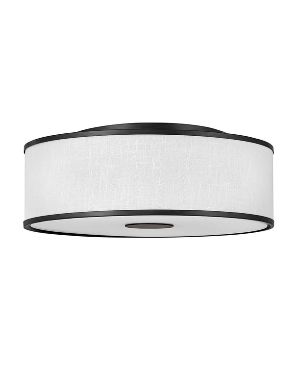 Hinkley - 42010BK - LED Foyer Pendant - Halo Off White - Black from Lighting & Bulbs Unlimited in Charlotte, NC